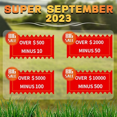 September Shopping Spree: Our Entire Product Range Is Up For Grabs!