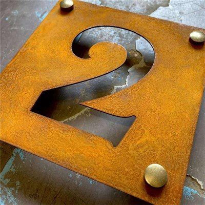 Decorative Corten Steel Sign Letters