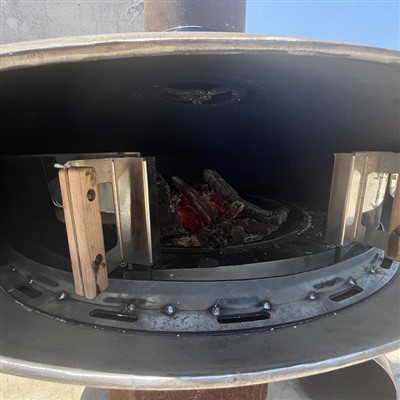 Indoor DIY Hanging Fireplace